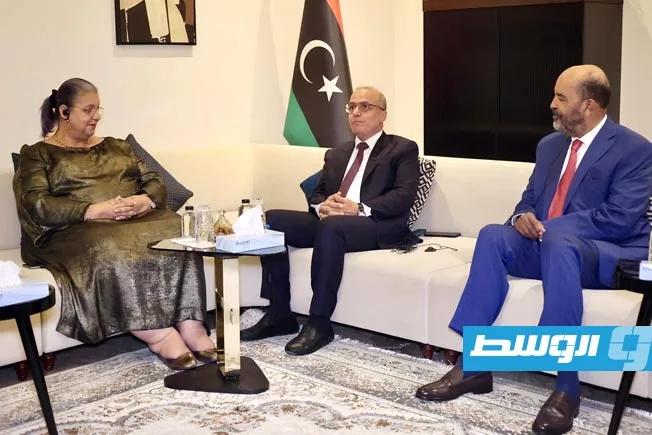 الكوني واللافي يبرزون لتيتيه أهمية “الملكية الليبية” في أي خطة مستقبلية محتملة. الكوني واللافي يبرزون لتيتيه أهمية “الملكية الليبية” في أي خطة مستقبلية محتملة.
