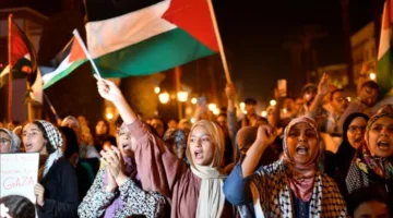تظاهرات في مدن مغربية تضامناً مع غزة واستنكاراً لاغتيال الصحفيين من قبل إسرائيل