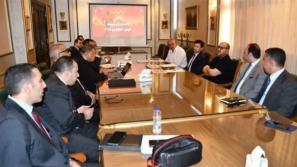 وزير الرياضة ورئيس اللجنة الأولمبية يقدمان خطط التحضيرات لدورة الألعاب الأولمبية في لوس أنجلوس وزير الرياضة ورئيس اللجنة الأولمبية يقدمان خطط التحضيرات لدورة الألعاب الأولمبية في لوس أنجلوس