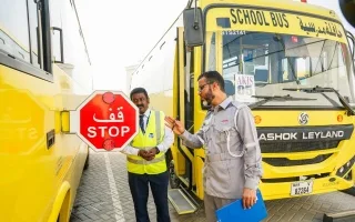 7 خطوات من “طرق دبي” لضمان سلامة وراحة الطلاب في الحافلات المدرسية.
