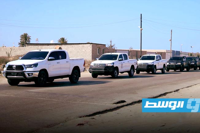 جانب من عملية مداهمة مواقع لتخزين الوقود المهرب في زوارة، الثلاثاء 19 أغسطس 2025 (جهاز المباحث الجنائية)