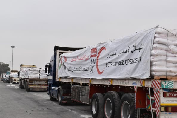 <strong>انطلاق القافلة 22 من زاد العزة إلى غزة</strong>