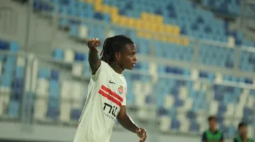 شيكو بانزا يحرز الهدف الأول للزمالك ضد فاركو