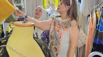 صفاء أبو السعود تلتقي بجناح المجلس القومي للمرأة في معرض “ديارنا للحرف اليدوية”