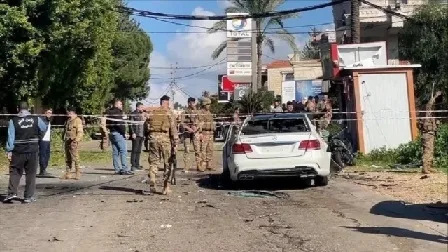 إصابة فرد نتيجة قنابل صوتية أطلقتها طائرة مسيرة إسرائيلية في جنوب لبنان إصابة فرد نتيجة قنابل صوتية أطلقتها طائرة مسيرة إسرائيلية في جنوب لبنان