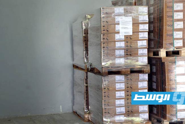 شحنة الأدوية العامة التي وصلت مخازن الإمداد الطبي، الخميس 28 أغسطس 2025. (جهاز الإمداد الطبي)