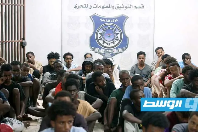 إنقاذ 62 مهاجرًا من قبضة شبكة الاتجار بالبشر في تاجوراء، بينهم رضيع يبلغ من العمر 20 يومًا إنقاذ 62 مهاجرًا من قبضة شبكة الاتجار بالبشر في تاجوراء، بينهم رضيع يبلغ من العمر 20 يومًا