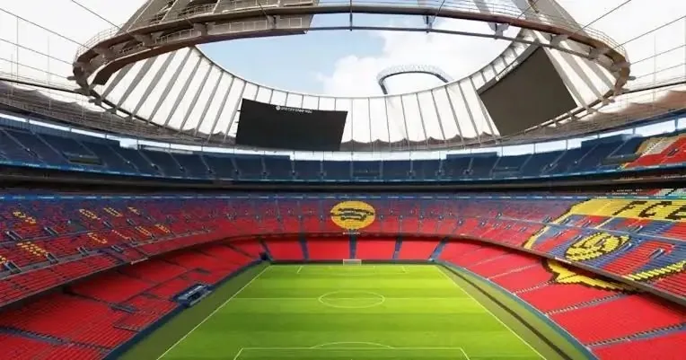 كامب نو يستعد لمباراة مثيرة بين برشلونة وباريس سان جيرمان