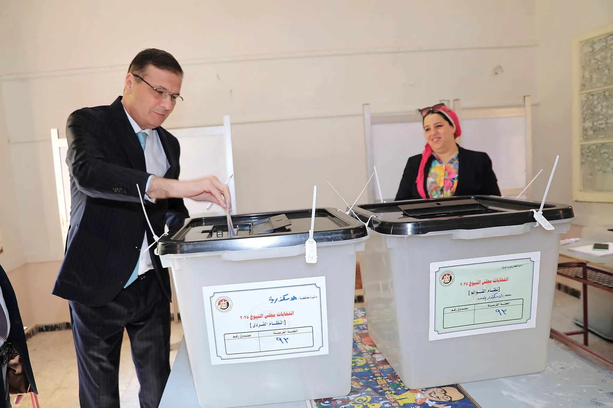 وزير الزراعة يُشارك في انتخابات الشيوخ بالإسكندرية ويحث المزارعين على الانخراط الفعّال.