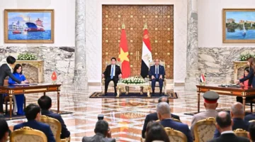 الرئيس السيسي و”كوونج” يشاركان في توقيع اتفاقية تعاون بين مصر وفيتنام لتعزيز الاقتصاد والتنمية.