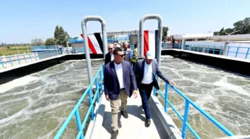 وزير الإسكان ومحافظ الغربية يزوران توسعات محطة معالجة مياه الصرف في نهطاي