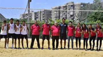 وفد منتخبي الناشئين والناشئات للكرة الطائرة الشاطئية يتوجه إلى نيجيريا للمنافسة في كأس القارات