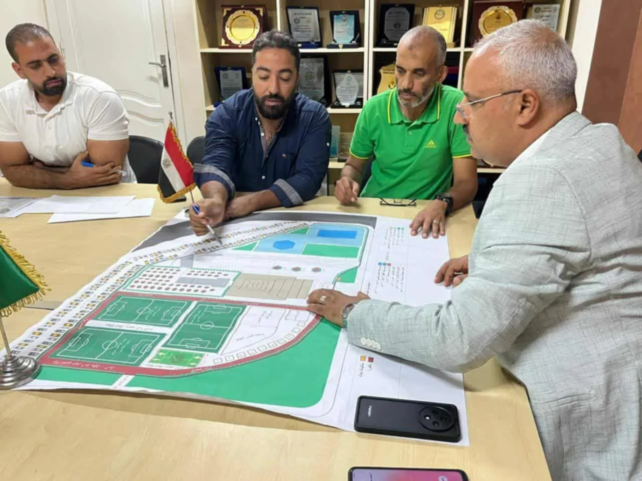 وكيل وزارة الشباب في الجيزة يُجري اجتماعًا لمناقشة تحسين مركز شباب الربوة في أكتوبر الجديدة. وكيل وزارة الشباب في الجيزة يُجري اجتماعًا لمناقشة تحسين مركز شباب الربوة في أكتوبر الجديدة.