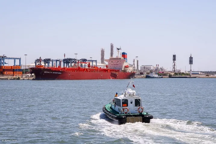 إجمالي صادرات البضائع العامة من ميناء دمياط يصل إلى 26,643 طنًا