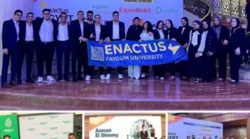 طلاب Enactus في جامعة الفيوم يفوزون بالمركز الأول في تحدي البطاريات العالمي لشركة شنايدر إلكتريك.