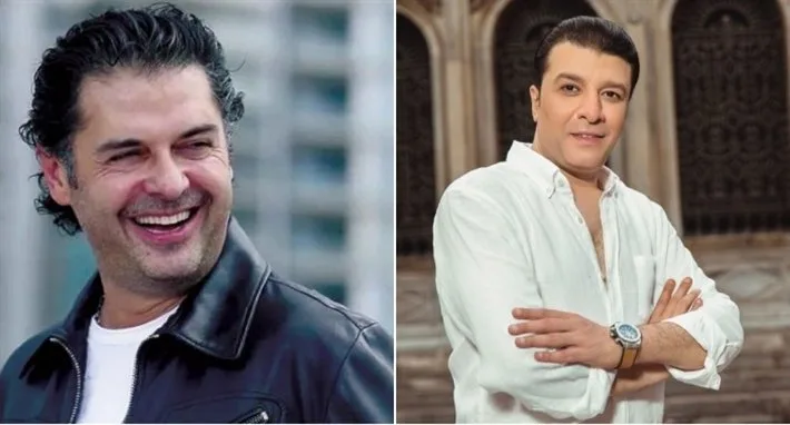 راغب علامة يعبر عن مشاعر الحب والاحترام لمصطفى كامل كنقيب وشاعر وملحن ومغني. راغب علامة يعبر عن مشاعر الحب والاحترام لمصطفى كامل كنقيب وشاعر وملحن ومغني.