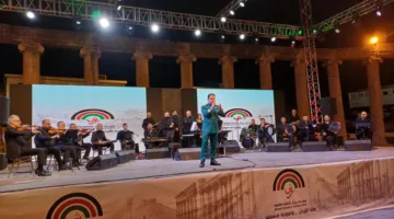 مسرح الساحة الرئيسية يحتفل بميزان موسيقى الشرق والغرب في جرش39