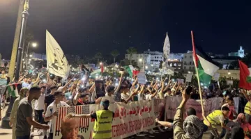 مظاهرة في طنجة ضد حصار غزة وتجويعها