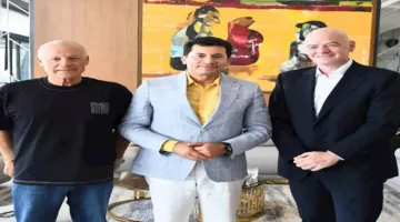 “أمة تعتز بكرة القدم” … إنفانتينو يجتمع بأشرف صبحي ويثني على مصر