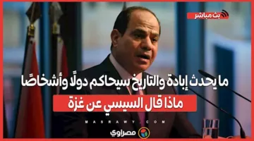 إبادة تُمارس والتاريخ سيحاسب الدول والأفراد.. تصريحات السيسي حول غزة