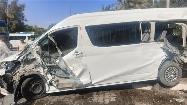 إصابة 12 فردًا في حادث تصادم على طريق الإسكندرية الصحراوي إصابة 12 فردًا في حادث تصادم على طريق الإسكندرية الصحراوي