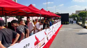 إقبال المواطنين على لجان انتخابات مجلس الشيوخ في سوهاج