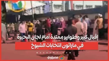 إقبال واسع وطوابير طويلة أمام مراكز الاقتراع في البحيرة خلال انتخابات الشيوخ