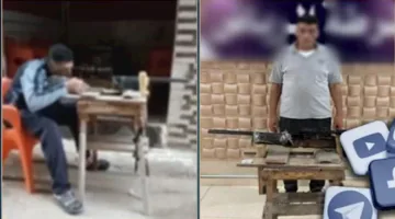 إلقاء القبض على شخص يحمل بندقية صيد مزودة بتلسكوب في كفر الشيخ