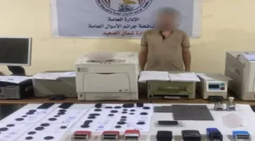 إلقاء القبض على مجرم بسبب اتِّهامه بتزوير المستندات الرسمية في المنيا