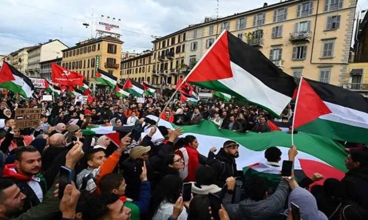 احتجاجات في باريس تأييدًا لفلسطين