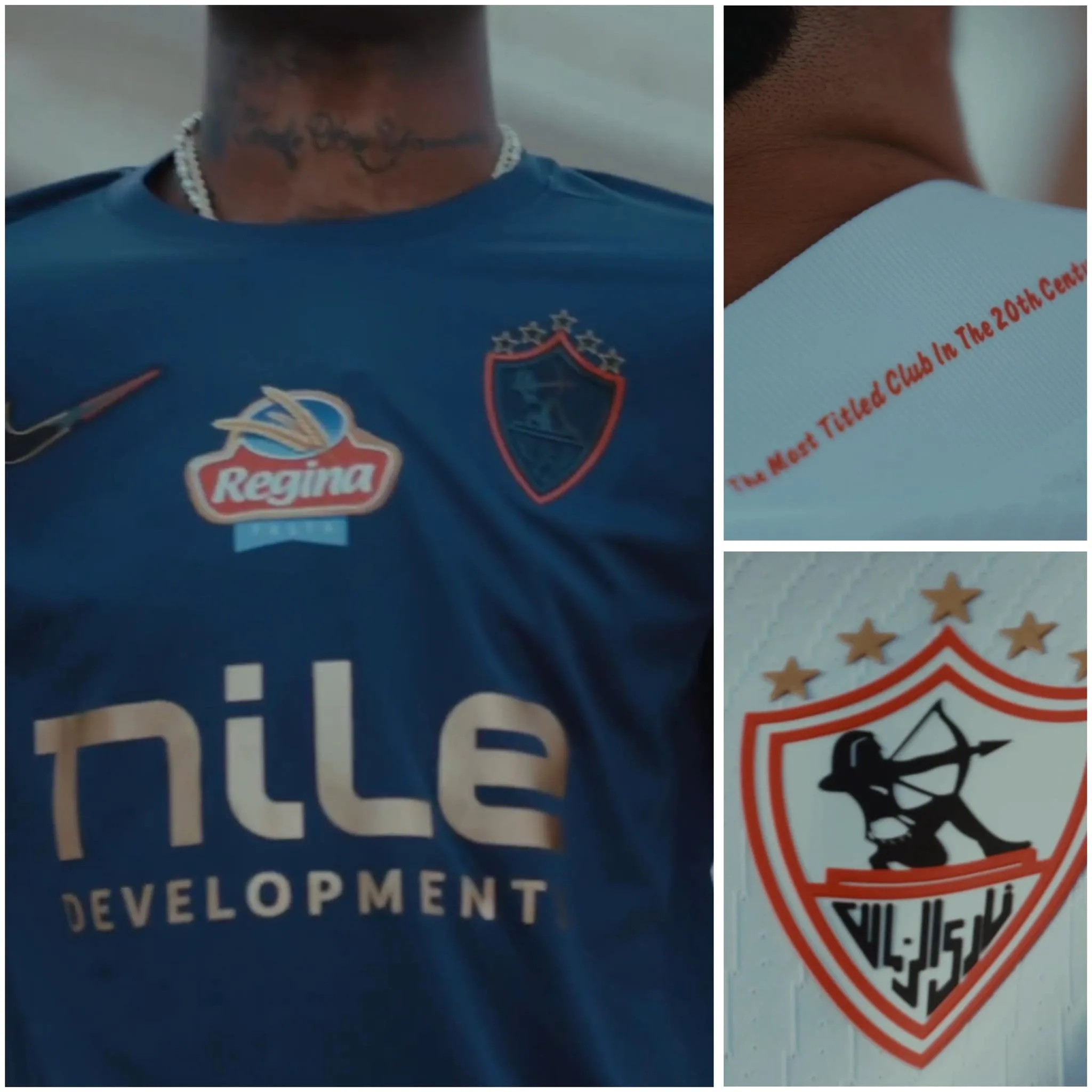 الأكثر تتويجًا في القرن العشرين: الزمالك يثير دهشة جماهيره بشعار جديد على قميص الموسم القادم. الأكثر تتويجًا في القرن العشرين: الزمالك يثير دهشة جماهيره بشعار جديد على قميص الموسم القادم.