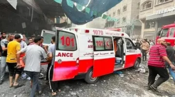 الاحتلال يضرب مقر جمعية الهلال الأحمر الفلسطيني في خان يونس