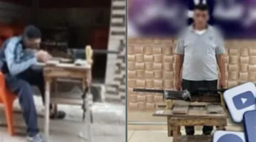 الداخلية توضح تفاصيل صورة لرجل يحمل بندقية مزودة بتلسكوب في كفر الشيخ