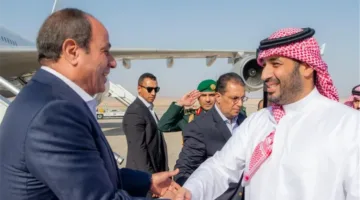 الرئيس السيسي وبن سلمان يؤكدان على رفض أي محاولات لتهجير الفلسطينيين من أرضهم