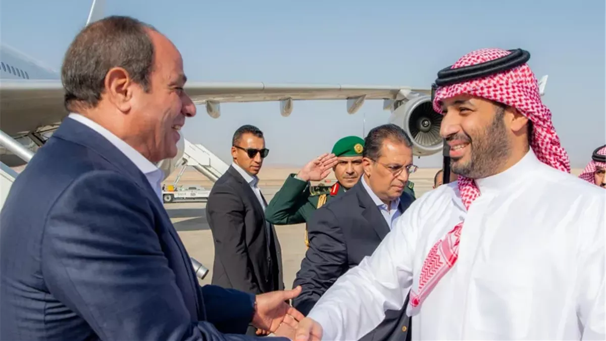 الرئيس السيسي وبن سلمان يؤكدان على رفض أي محاولات لتهجير الفلسطينيين من أرضهم الرئيس السيسي وبن سلمان يؤكدان على رفض أي محاولات لتهجير الفلسطينيين من أرضهم