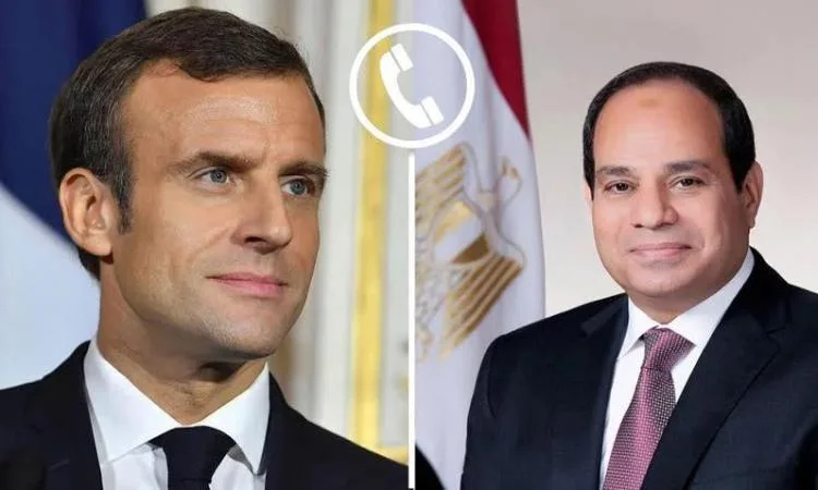 الرئيس السيسي وماكرون يناقشان التعاون الثنائي وآخر التطورات الإقليمية