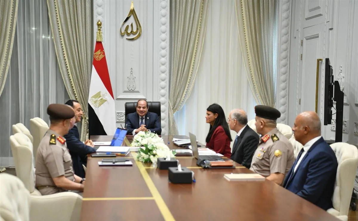 الرئيس السيسي يؤكد على أهمية مواصلة جهود ترشيد استهلاك المياه في كافة القطاعات. الرئيس السيسي يؤكد على أهمية مواصلة جهود ترشيد استهلاك المياه في كافة القطاعات.