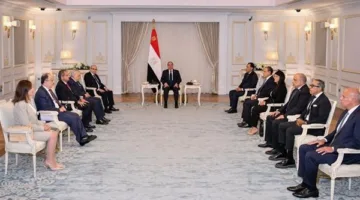 الرئيس السيسي يستقبل رئيس الحكومة اللبنانية
