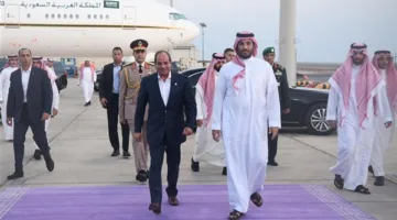 الرئيس السيسي يعود إلى وطنه بعد رحلته إلى السعودية