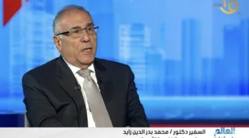 السفير بدر الدين زايد: هناك عطل مستمر في النظام العالمي