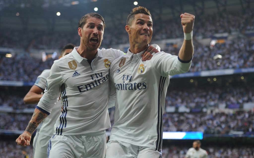كريستيانو رونالدو - سيرجيو راموس - ريال مدريد(المصدر:Gettyimages)