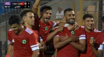 الفيل يسجل الهدف الثاني لمودرن سبورت في مرمى الأهلي