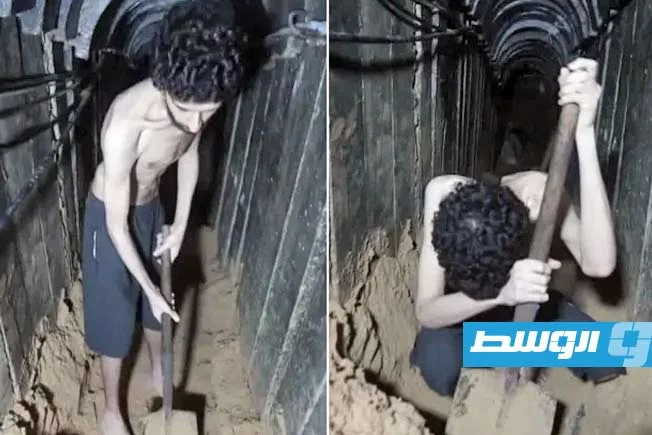 القسام تعرض لقطات لأسير إسرائيلي يسجل يومياته مع المجاعة: “أقوم بحفر قبري بنفسي”. (فيديو) القسام تعرض لقطات لأسير إسرائيلي يسجل يومياته مع المجاعة: “أقوم بحفر قبري بنفسي”. (فيديو)