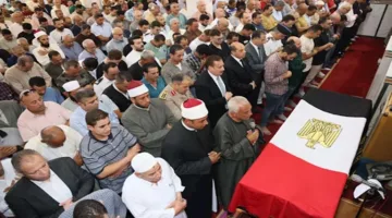 المنوفية تودع قائد المباحث بمركز الشهداء.. مراسم جنازة عسكرية كبيرة للرائد أحمد