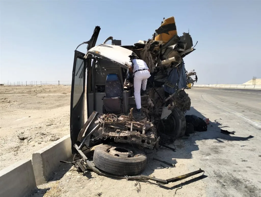 النقل: الأتوبيس الذي اصطدم بكريمات ليس تابعاً لـ «سوبر جيت» النقل: الأتوبيس الذي اصطدم بكريمات ليس تابعاً لـ «سوبر جيت»