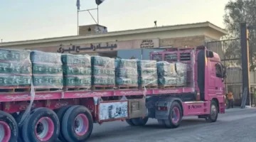 الهلال الأحمر: بدء القافلة الحادية عشرة بالتعاون مع التحالف الوطني لدعم غزة