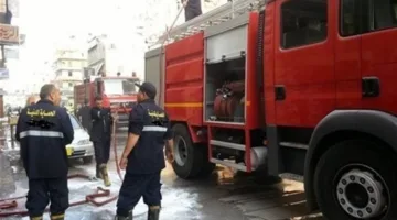 اندلاع حريق في مطعم بالقرب من محطة مترو حلوان
