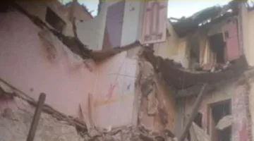 انهيار عمارة مكونة من ثلاثة طوابق في عين شمس