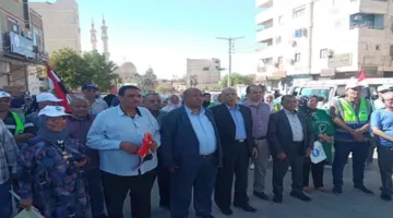 بالرايات.. فعالية لجذب المواطنين للمشاركة في الانتخابات في الوادي الجديد