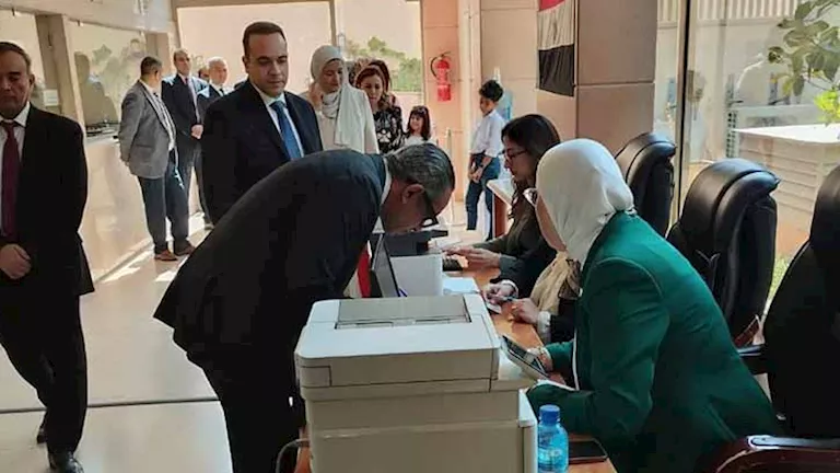 بدء عملية تصويت المصريين في لبنان لانتخابات مجلس الشيوخ 2025 بدء عملية تصويت المصريين في لبنان لانتخابات مجلس الشيوخ 2025